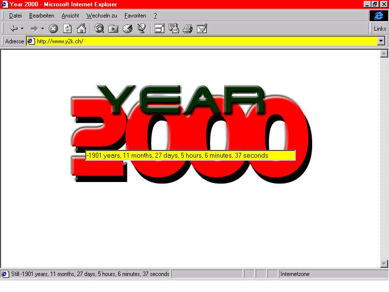 DigiBarn Screen Shots: Screenshots Y2k Errors